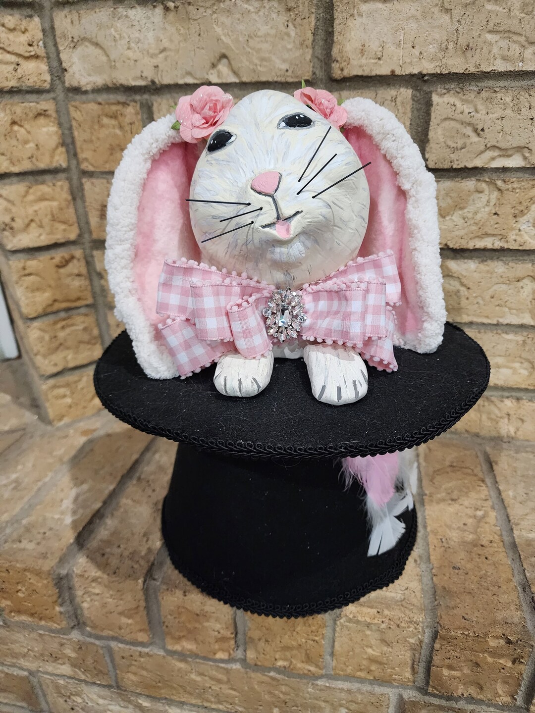 Bunny in Top Hat - Etsy
