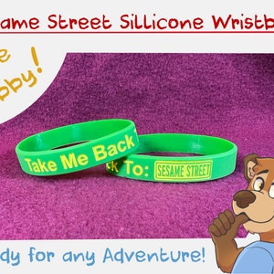 Take Me Back To Sesame Street Silicone Wristband