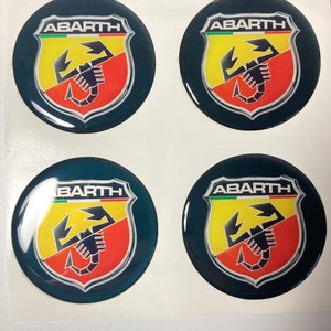 Multiple Colours 595 Spider Fiat Abarth Emblem Logo Decal Sticker Graphic 