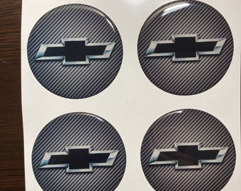 4x 3.25 In Black Wheel Center Caps Hub Cover Logo Emblem Badge For Chevy 