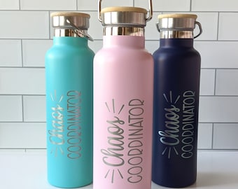 Chaos Coordinater Wasserflasche | Lehrer Geschenk | Geschenk zum Jahresende | Erzieherin Geschenk | Geschenk für Mama | Geschenk für Hochzeitsplaner
