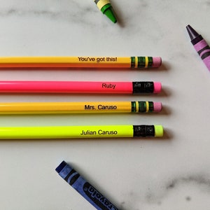 Personalized Engraved Pencils | Engraved Pencils | Custom Pencils | School Supplies | Back to School | Gifts for Kids | Gifts for Teachers