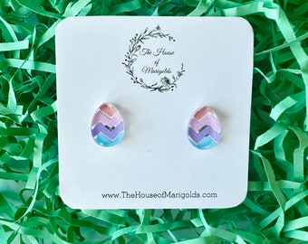 Easter Egg Studs| Spring Earrings| Easter Egg| Easter Earrings| Eggs| Spring Studs| Acrylic Earrings| Earrings| Gift for Her