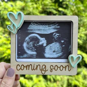 Coming Soon Sonogram Fridge Magnet| Sonogram Frame| Ultrasound Frame| Baby Announcement