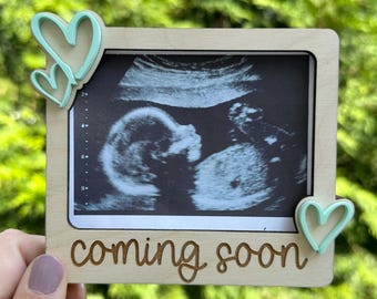 Coming Soon Sonogram Fridge Magnet| Sonogram Frame| Ultrasound Frame| Baby Announcement