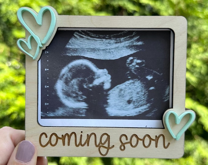 Coming Soon Sonogram Fridge Magnet| Sonogram Frame| Ultrasound Frame| Baby Announcement