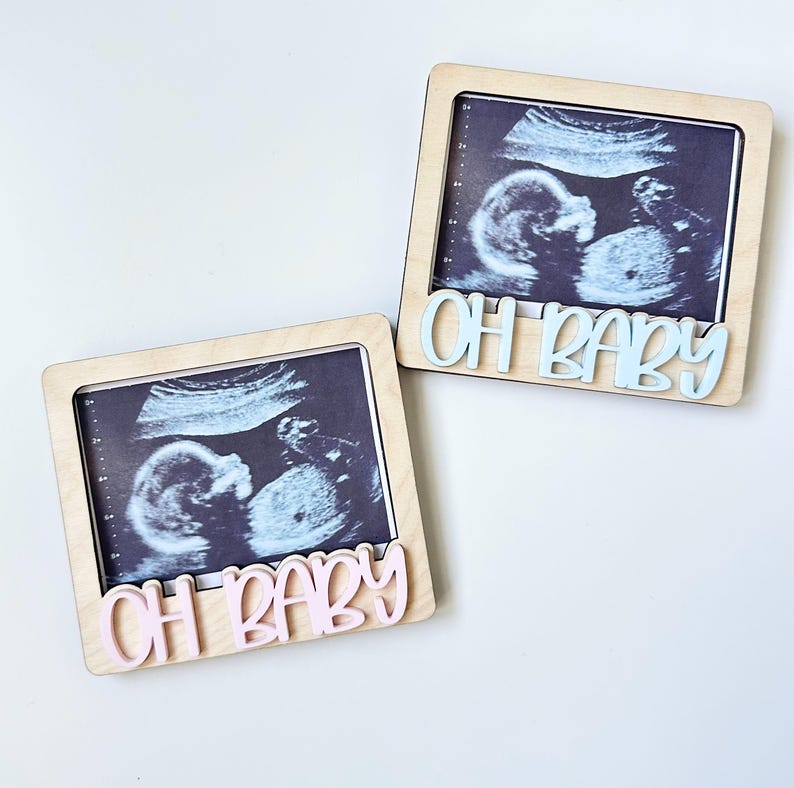 Sonogram Magnets Oh Baby Sonogram Fridge Magnet| Sonogram Frame| Ultrasound Frame| Baby ...