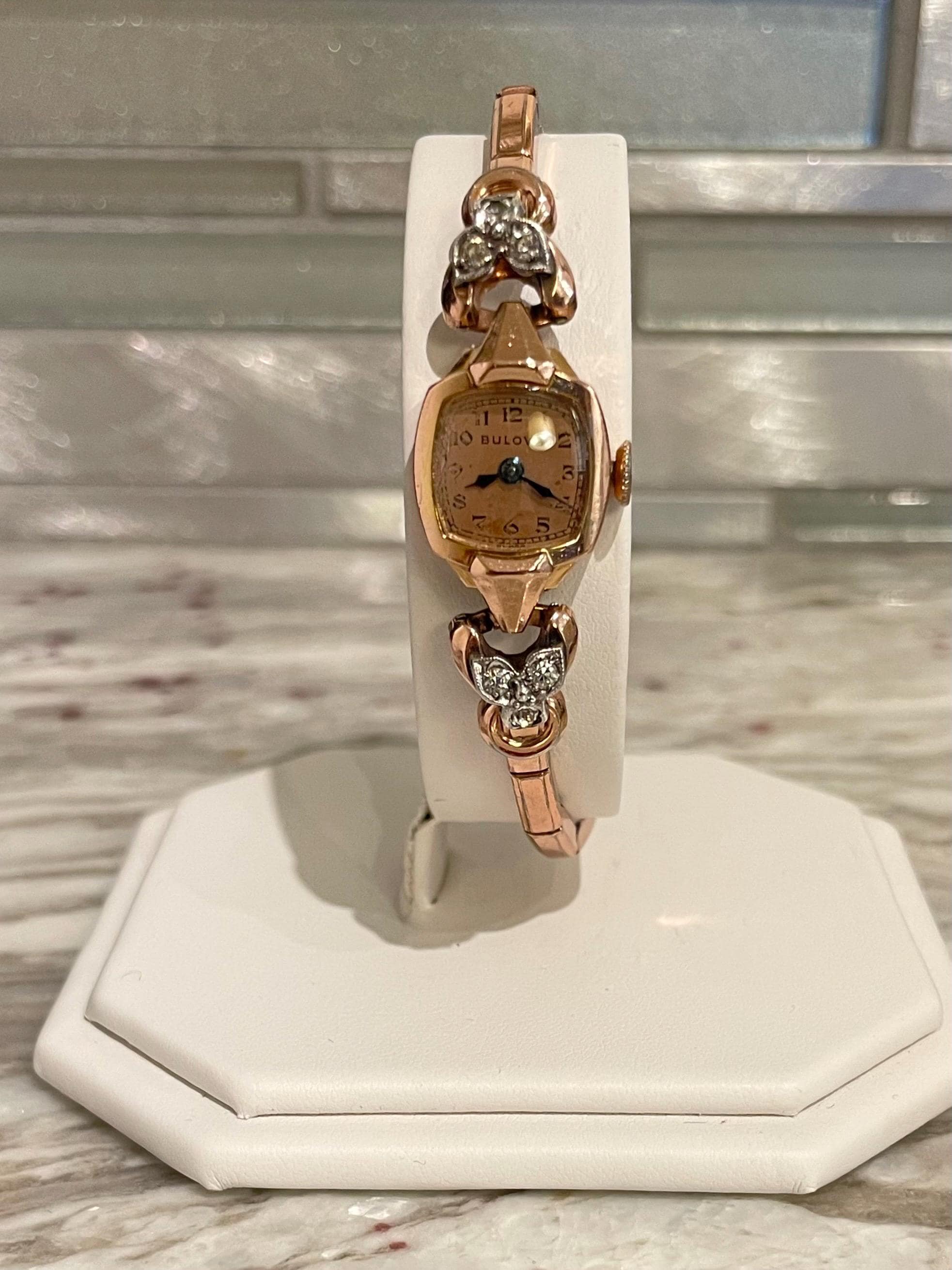 Bulova 18k watch - Etsy 日本