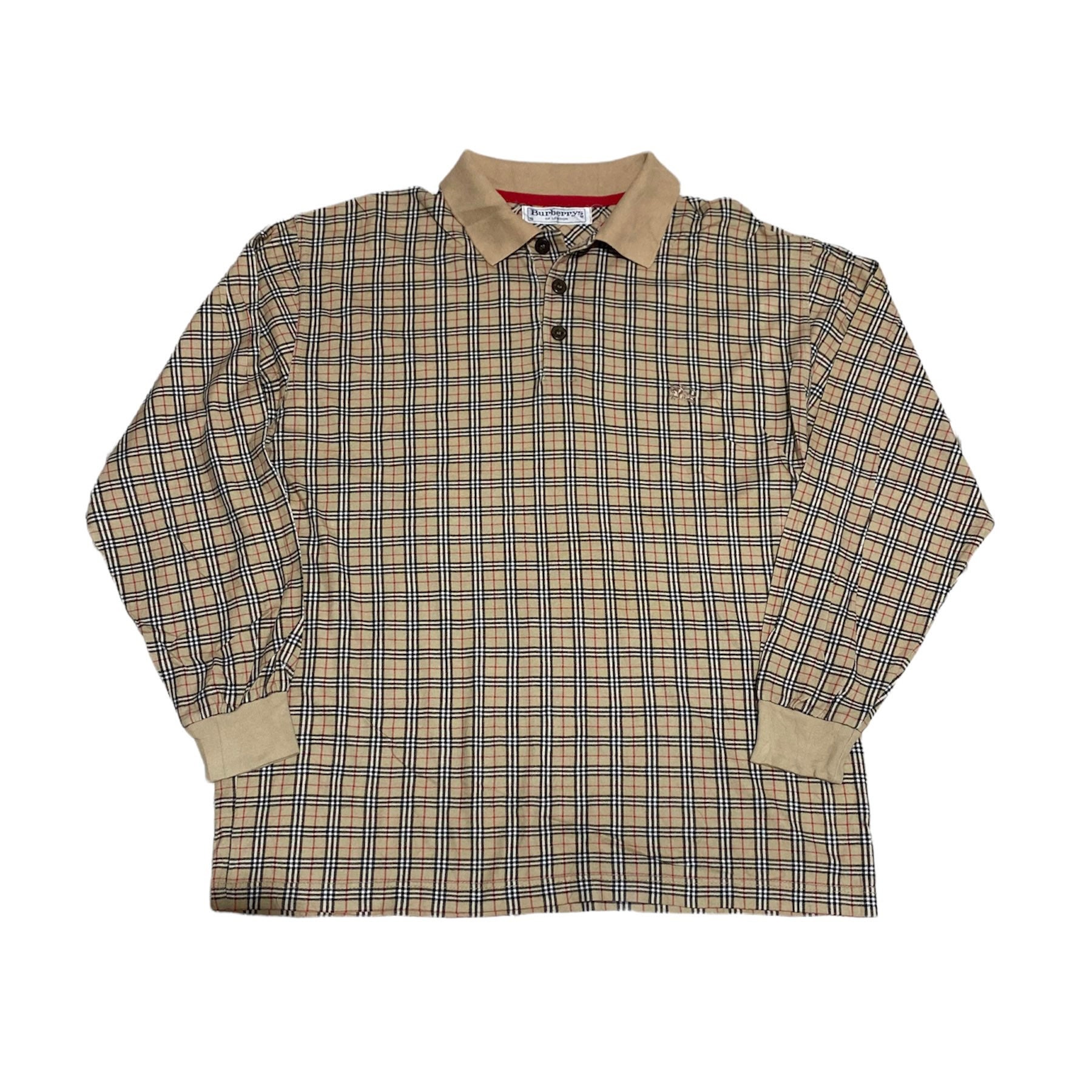 Vintage Burberrys Nova Check Longsleeve Poloshirt - Etsy