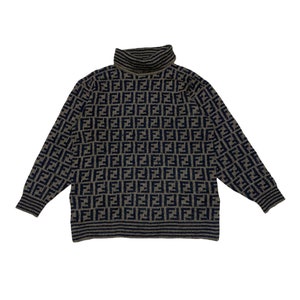 Vintage Fendi Zucca Rollneck Knitwear