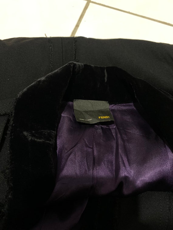 Fendi Deconstructed Patchwork Blazer Outerwear Ja… - image 7