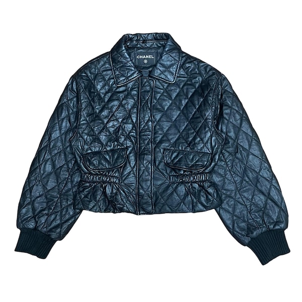 Chaqueta vintage de Chanel acolchada de piel sintética