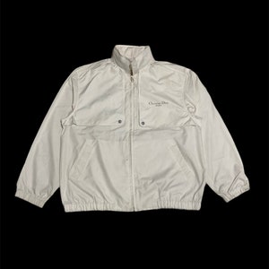 Vintage Christian Dior Sport Track Nylon Bomber Jacket 