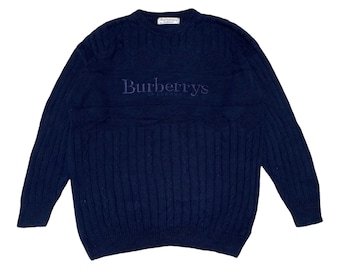 Vintage 90s Burberrys Knitwear Big Logo