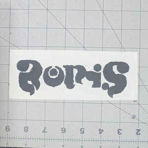 Boris patch / band patch / punk patch Black logo White BG