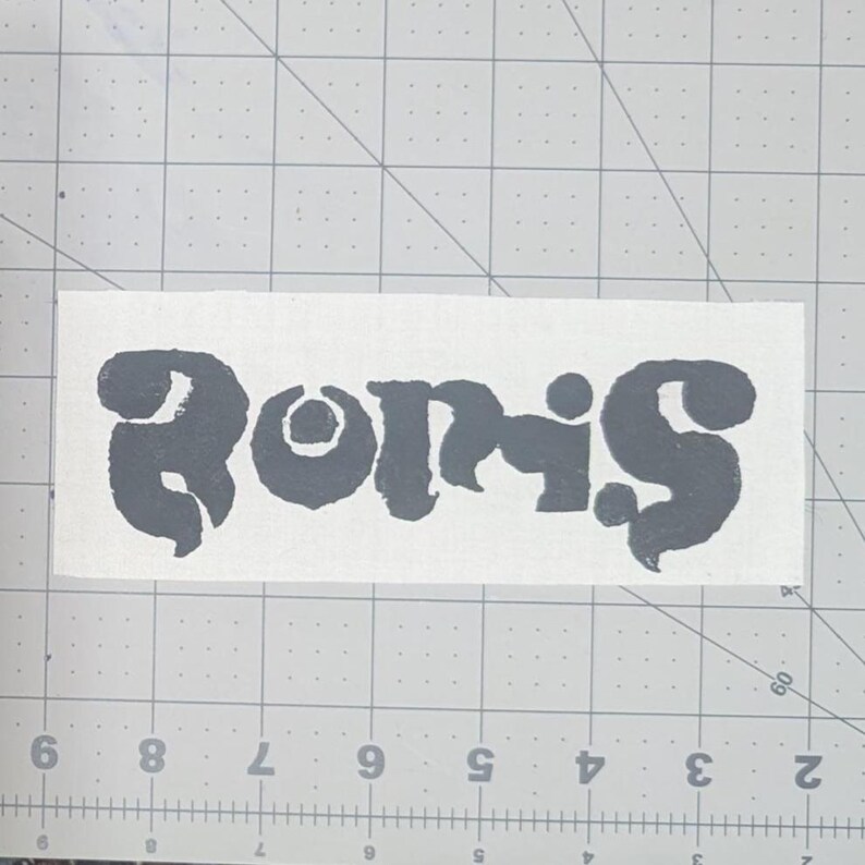 Boris patch / band patch / punk patch Black logo White BG