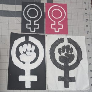 Feminism patches / venus symbol patch / punk patch