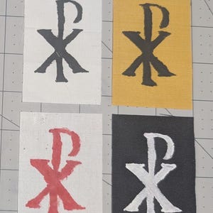 Chi-Rho patch / Christogram patch / punk patch