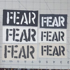 Fear patch / band patch / punk patch