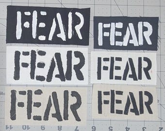 Fear patch / band patch / punk patch