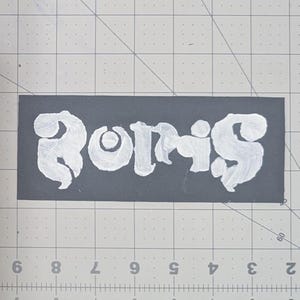 Boris patch / band patch / punk patch white logo black BG