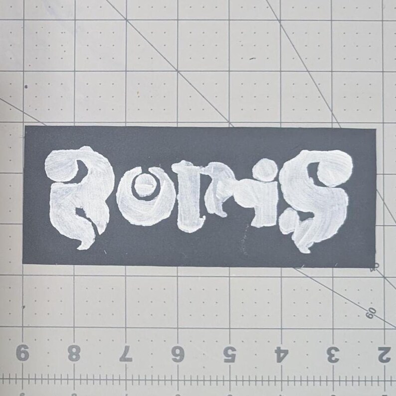 Boris patch / band patch / punk patch white logo black BG