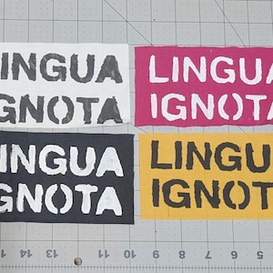 Lingua Ignota patch / band patch / punk patch