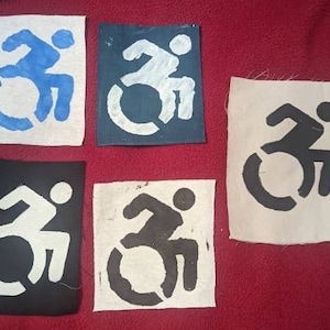 Disability symbol patch / disability pride / punk patch