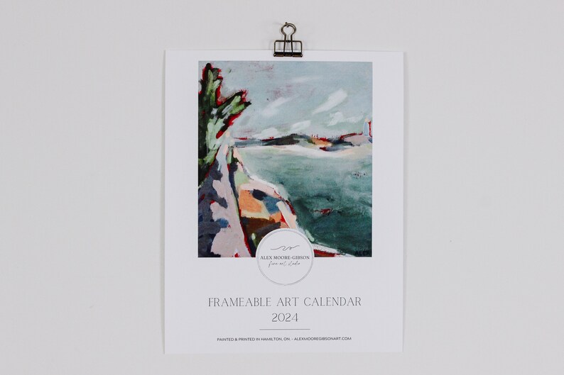 2024 Wall Calendar, Wall Art Calendar, Art Calendar, Vertical Calendar