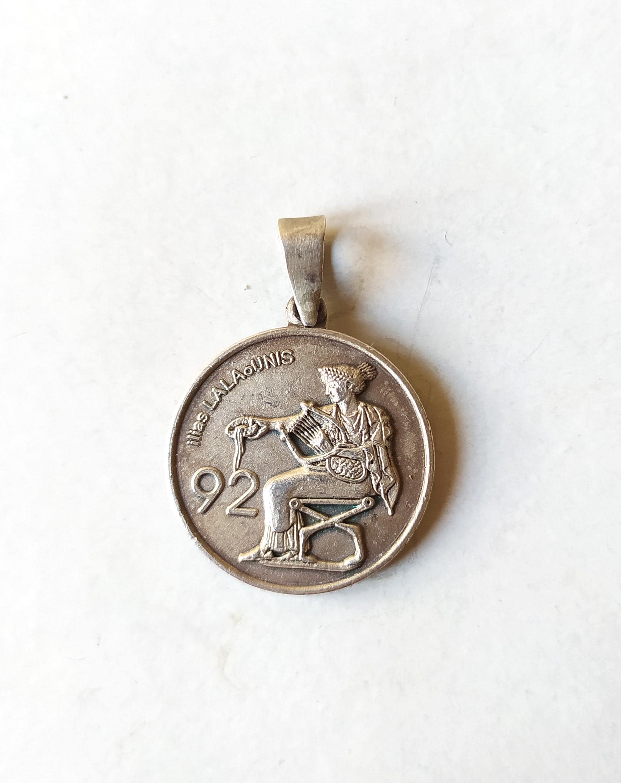 【Ilias LALAOUNIS】シルバーブロンズ ロウソク立て【ヴィンテージ】 Ilias Lalaounis Sterling Silver Lucky Charm Pendant 1992 Muse