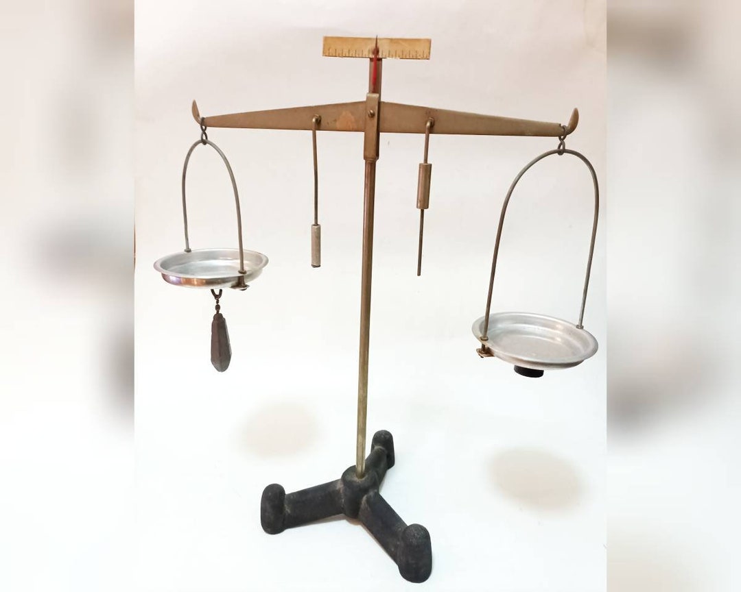 Vintage Large Balance Scale/ Scale of Justice / Metal and Bakelite Etsy