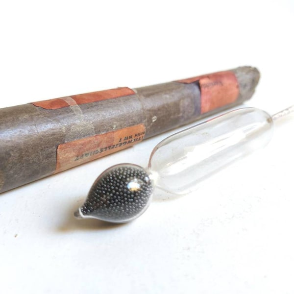 Antique Glass Hydrometer in original case \ H. Haselott, Berlin N,  Baume tp 20 C \ made in Germany