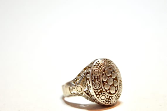 old 925 silver ring / size US 10.5 EU 63 UK U1/2 … - image 2