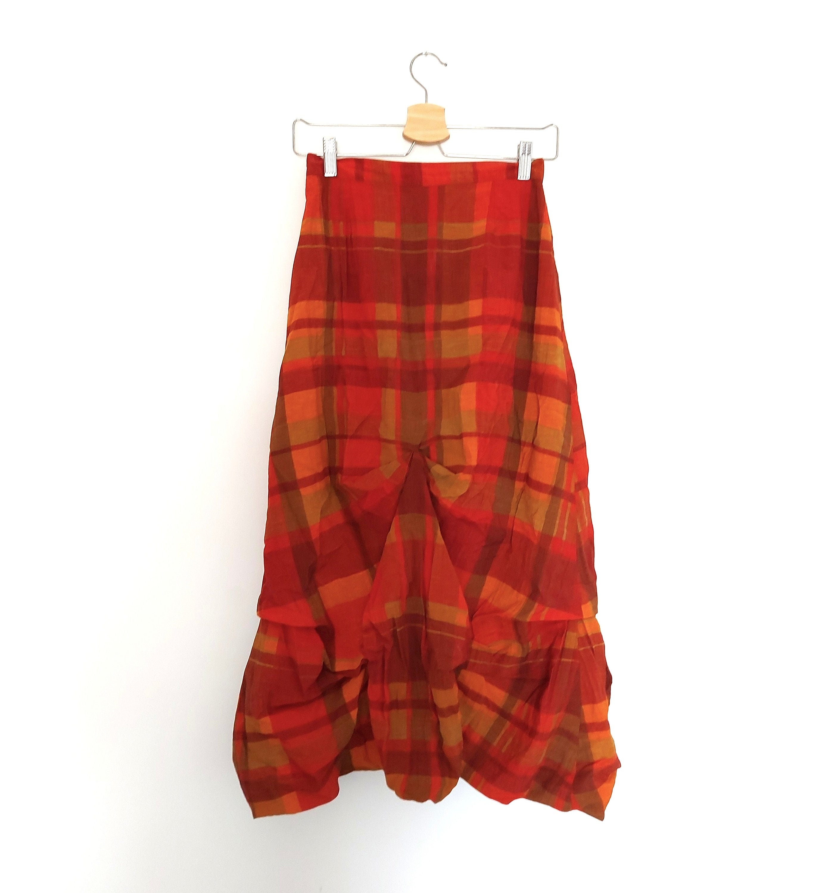 Flannel Maxi Skirt Etsy UK