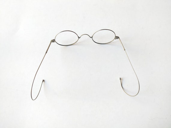 antique eye glasses in original case / wire rims … - image 5