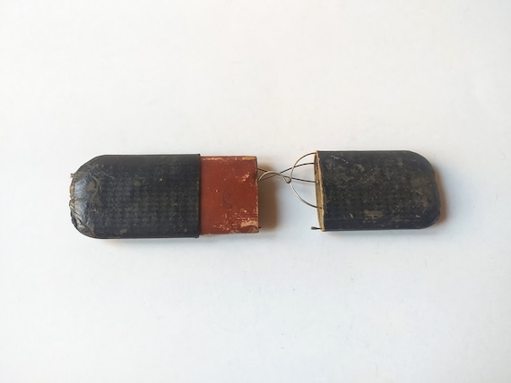 antique eye glasses in original case / wire rims … - image 3