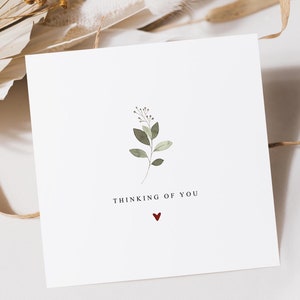 Thinking Of You Card | Sympathy Card | Sending Love To You | Condolences Card | Bereavement Card | Support | Friend | Miss You | Loved One