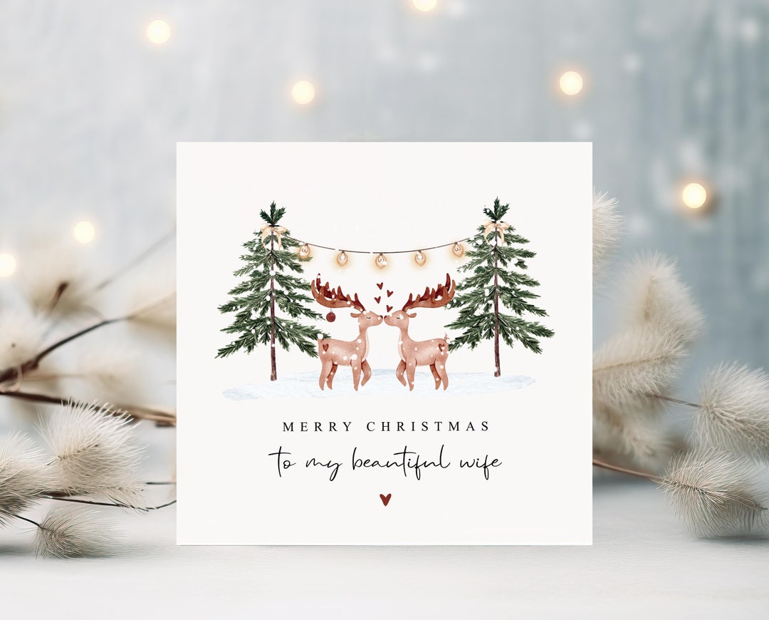 Merry Christmas to My Beautiful Wife Card | to the One I Love at ...