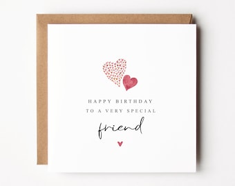 Happy Birthday To A Very Special Friend Card | Birthday Card For Best Friend | Special Friend Card | Best Friend Card | Card For Bestie |