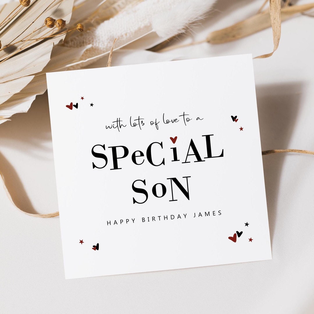 You'll Always Be My Sweet Son Birthday Card From Mom - Greeting Cards - View #10