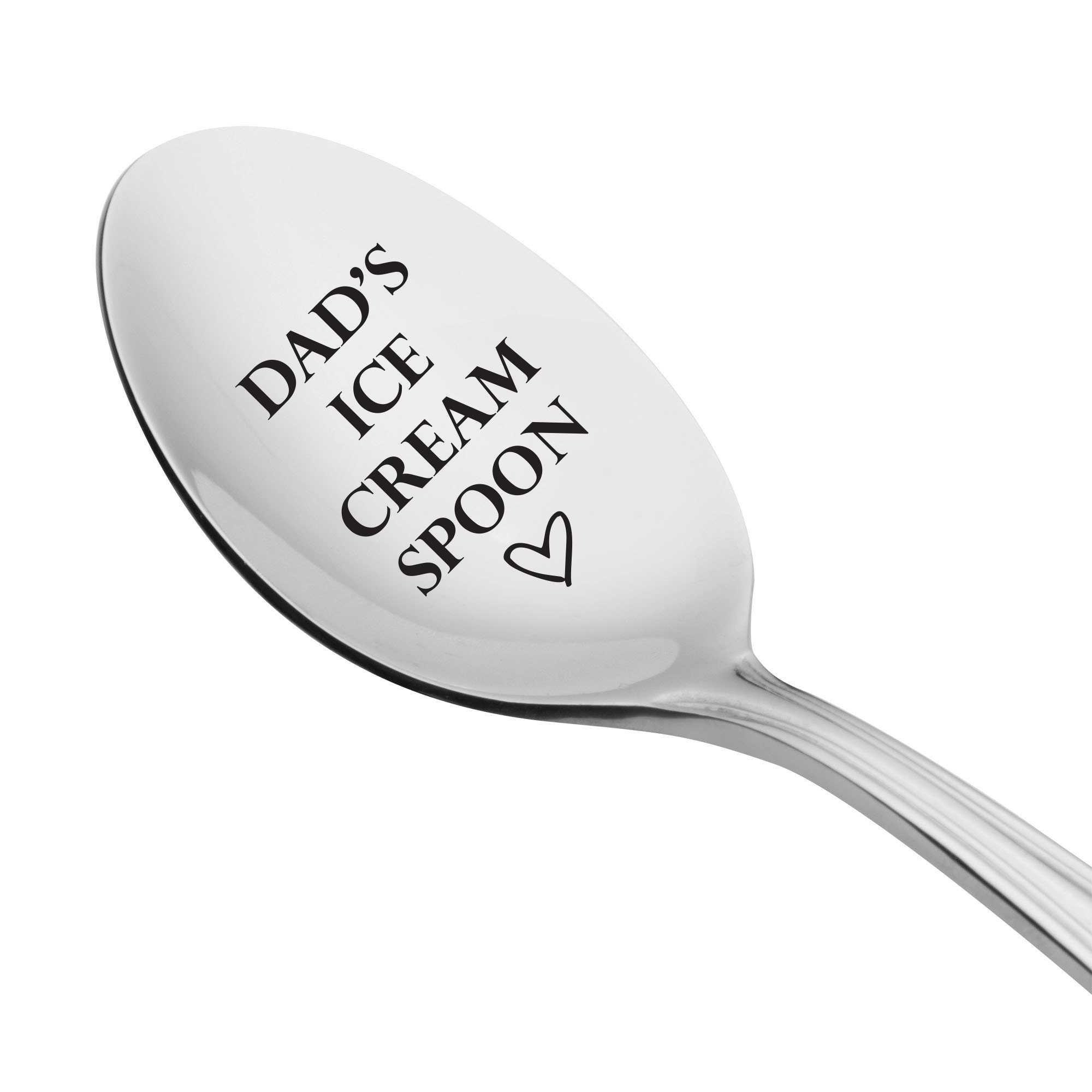 Gift For Dad Dads Ice Cream Engraved Spoon Birthday Gift