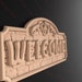 Welcome Sign, 3D Relief STL File for CNC Router Carving - Etsy