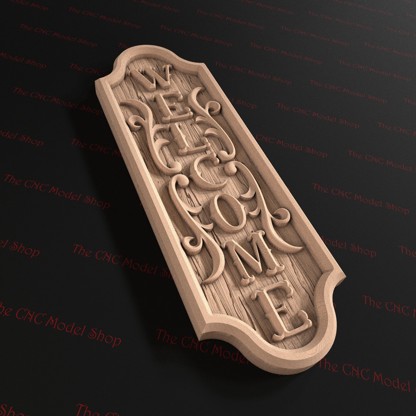 Welcome Sign, 3D Relief STL File for CNC Router Carving - Etsy Canada