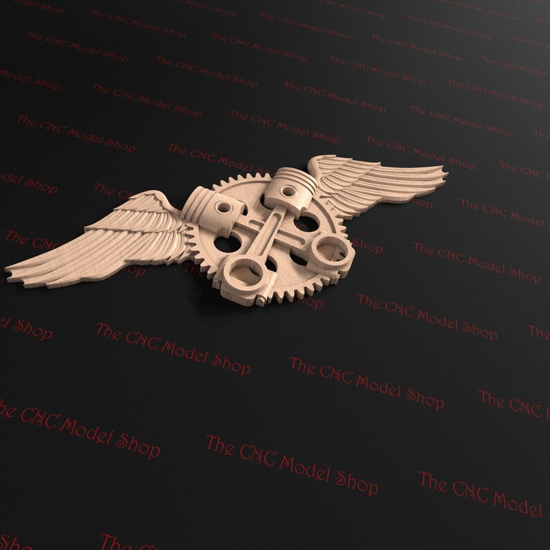 Automotive Emblem 3D Relief STL File for CNC Router Carving Etsy