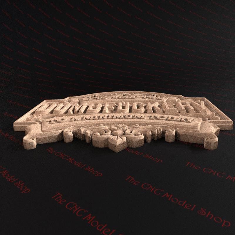 Funny Router Signs Funny Sign Relief 3D STL File for CNC Router Carving or 3D Resin ...