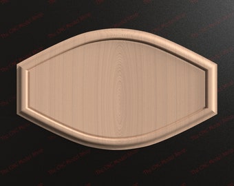 10 Pcs. 3D STL file of a Sign Frame Blank with multiple edge profile options for CNC carving