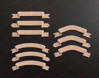 9 pcs, 3D relief STL Banner Pack # 1