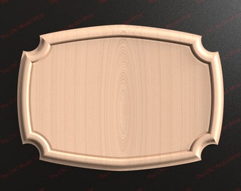 10 Pcs. 3D STL file of a Sign Frame Blank with multiple edge profile options for CNC carving