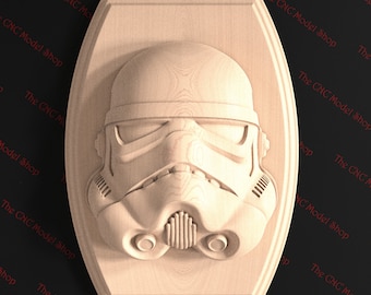 SW Heads-Trooper, 3d Relief STL file for cnc router carving, engraving