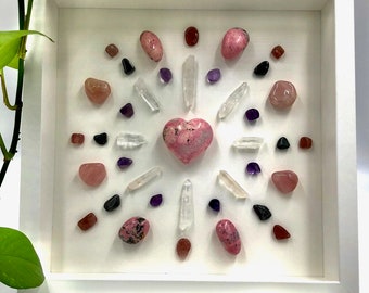 Love of Your Life Framed Crystal Grid